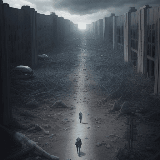 AI generated: A realistic photo of vengeful, human, Future, Outlook, fearless, photorealistic, ultra realistic, 32...
