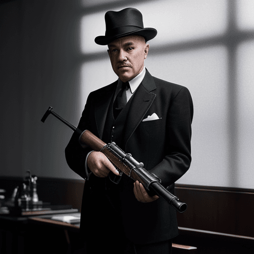 AI generated: Hyper realistic picture of the codfather - a cross between a cod fish and a 1920s gangster, wearing ...