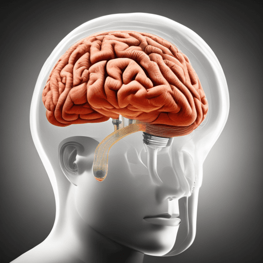 AI generated: High resolution photography combine combine the human brain with a smart light bulb
