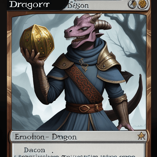 AI generated: Dragonborn Sorcerer Diplomat

