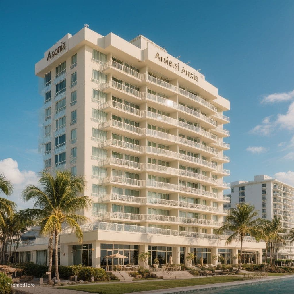 AI generated: waldorf astoria comdominium at pompano beach
