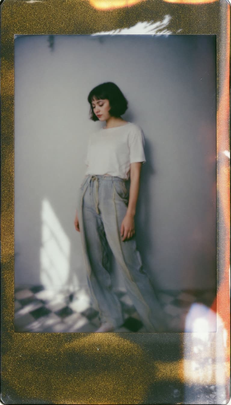 AI generated: Girl, polaroid_24, color polaroid fujifilm