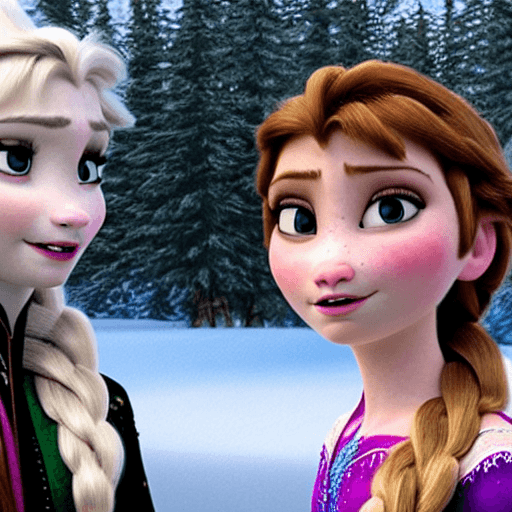 AI generated: Anna, frozen