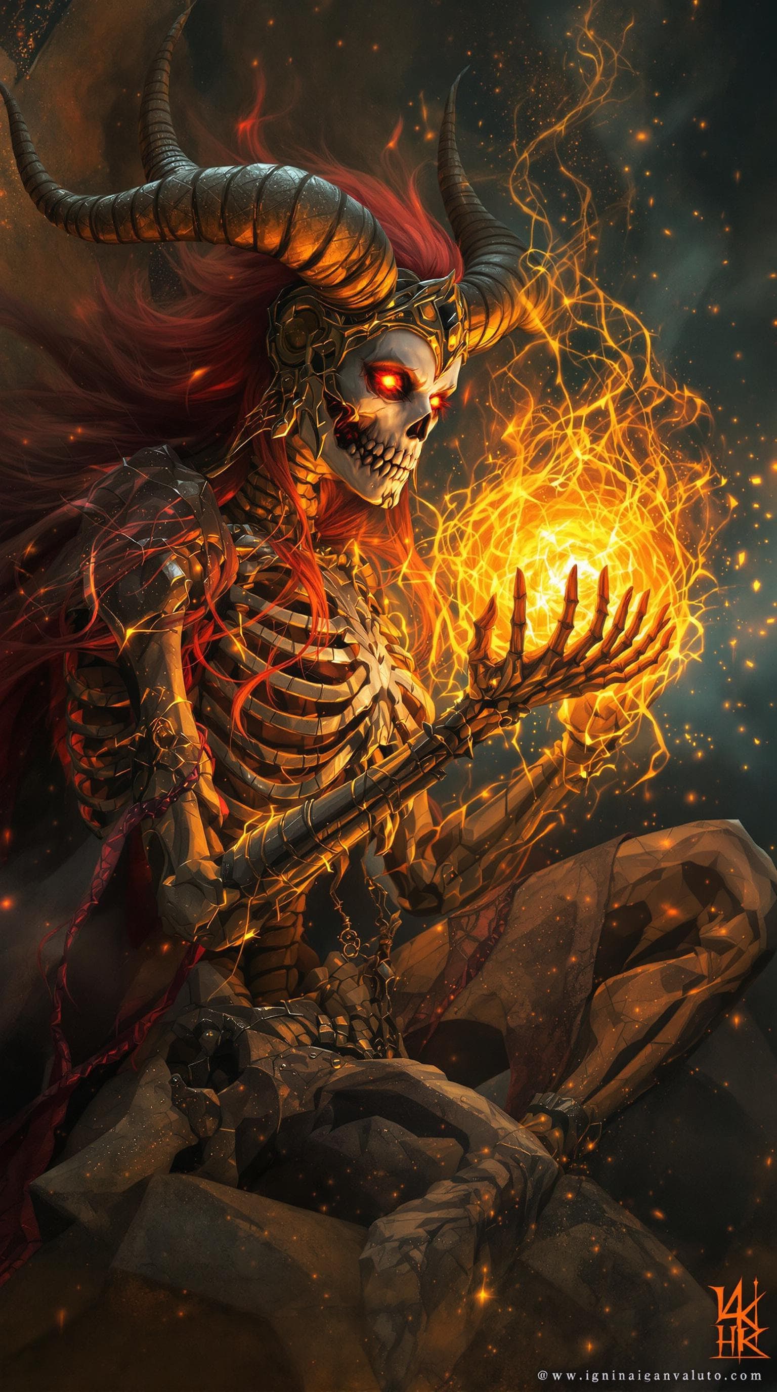AI generated: a 64K UIHD digital photograph, photorealistic image of a foxy lady holding a glowing magical ball of...
