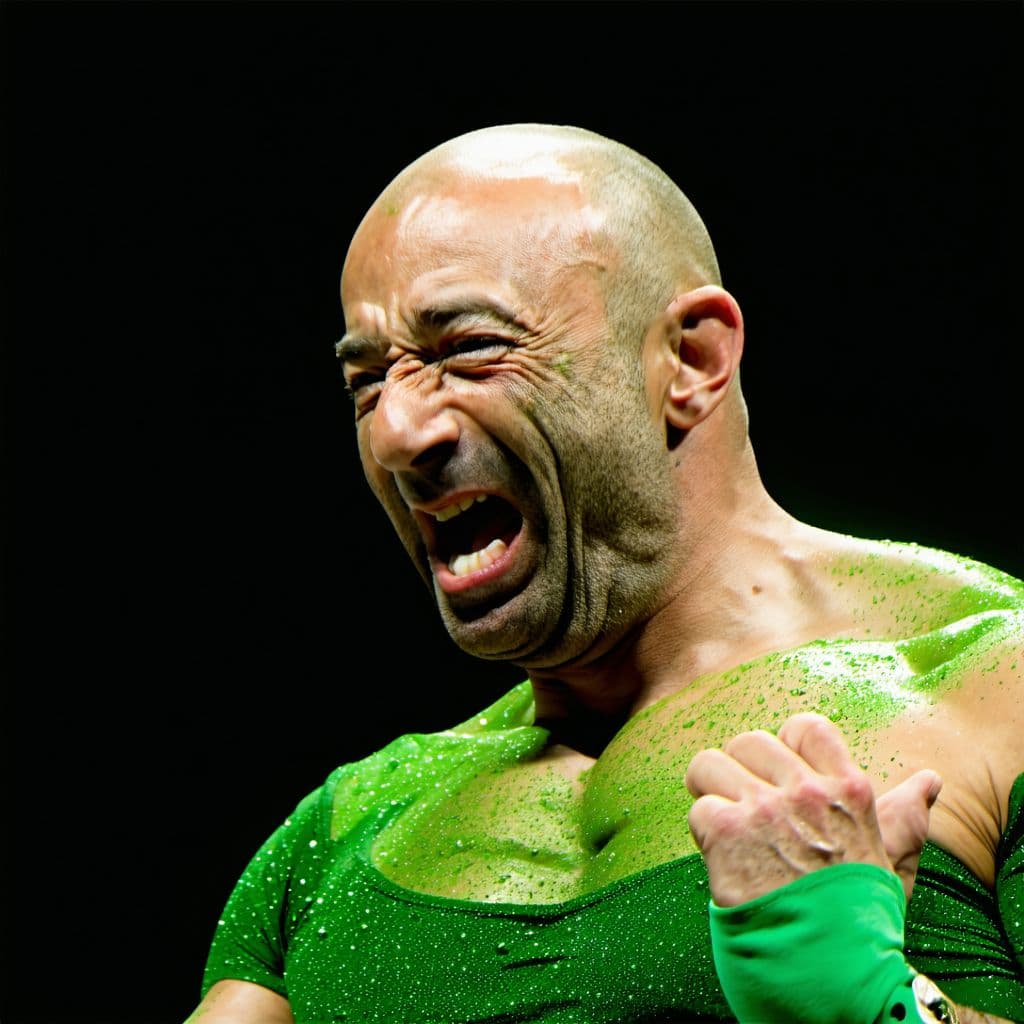 AI generated: freaky ahh Joe rogan catches a leprechaun on set, freaks out mega super, 8k, ultra, nanites, fruity ...