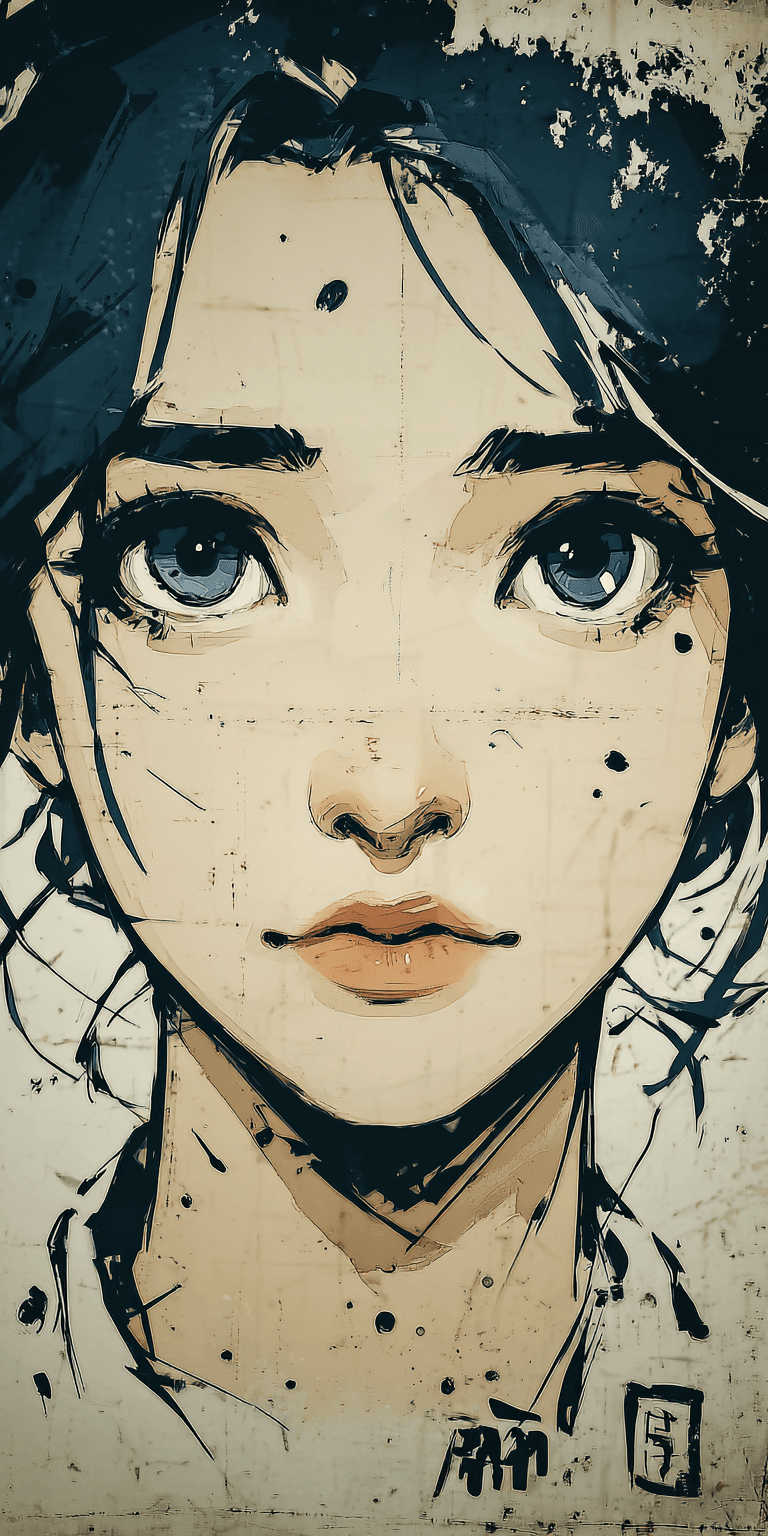 AI generated: sketch of a woman's face, expressive line-work --chaos 75 --ar 1:2 --sref 3024981815 --profile ooro6...