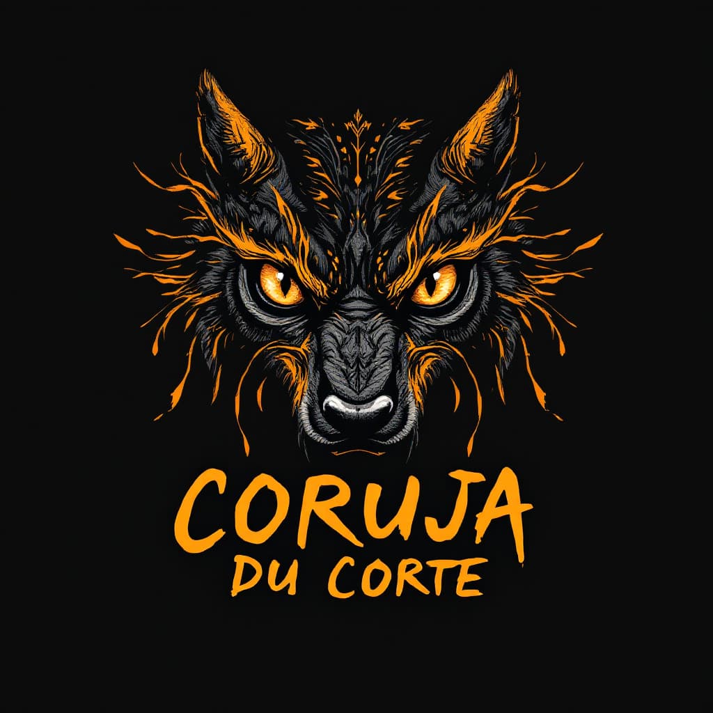 AI generated: Uma capa estilizada com design imponente e cheio de personalidade. A peça apresenta uma ilustração d...