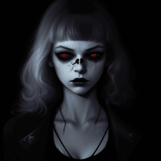 AI generated: dead girl, killer, eclipse,