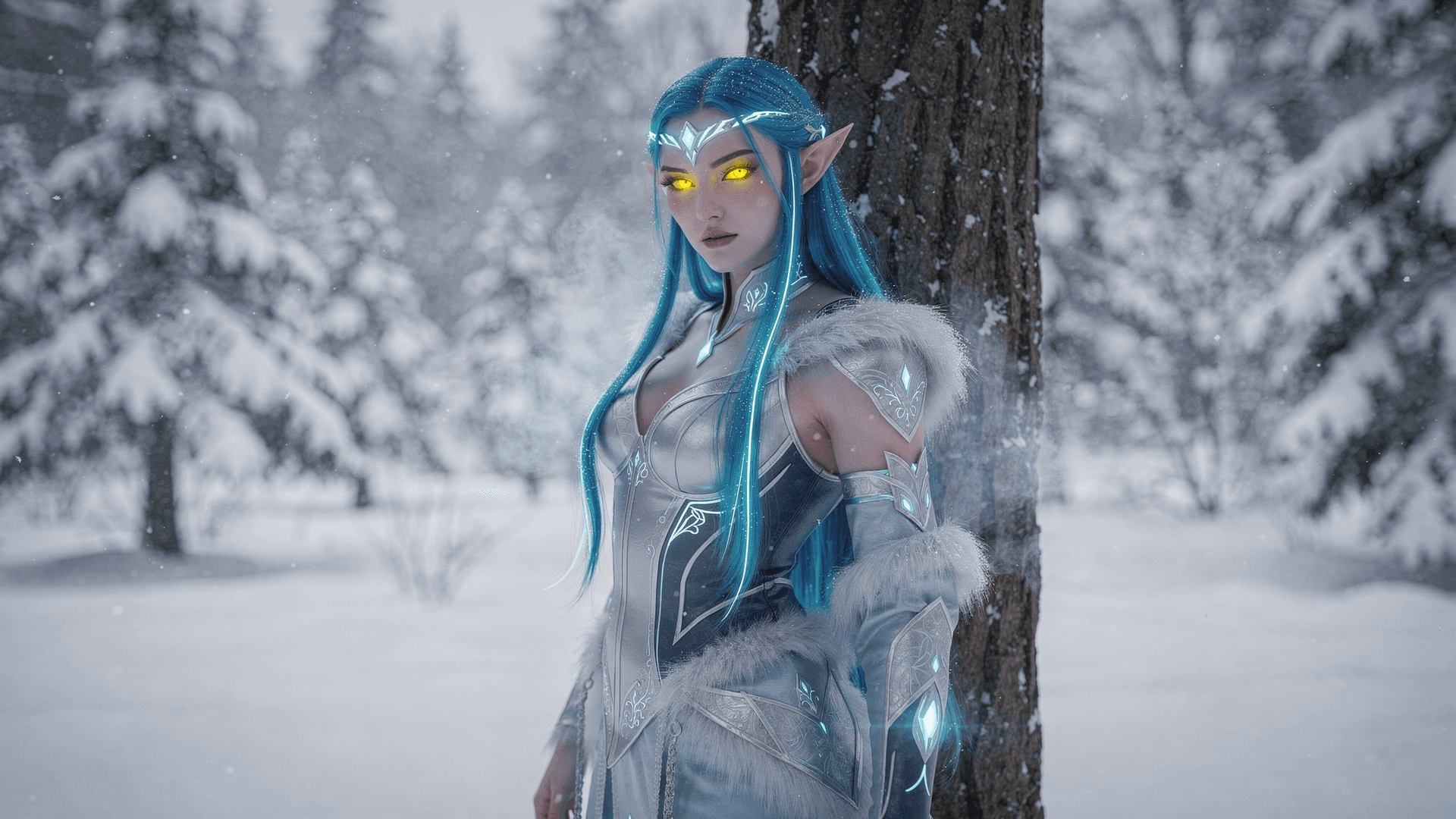 AI generated: ultra realistic Full body view picture of an elven woman elf ears.4k,ultra hd,photorealistic,high de...
