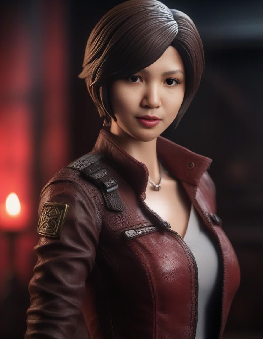 AI generated: (anime figure) (ada wong in resident evil) full body, perfect anatomy