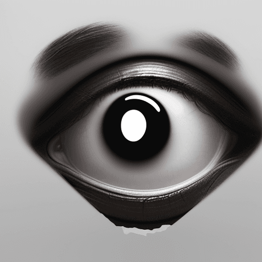 AI generated: "Develop an icon on the theme of distorted perception, where one can only see part of a situation wh...