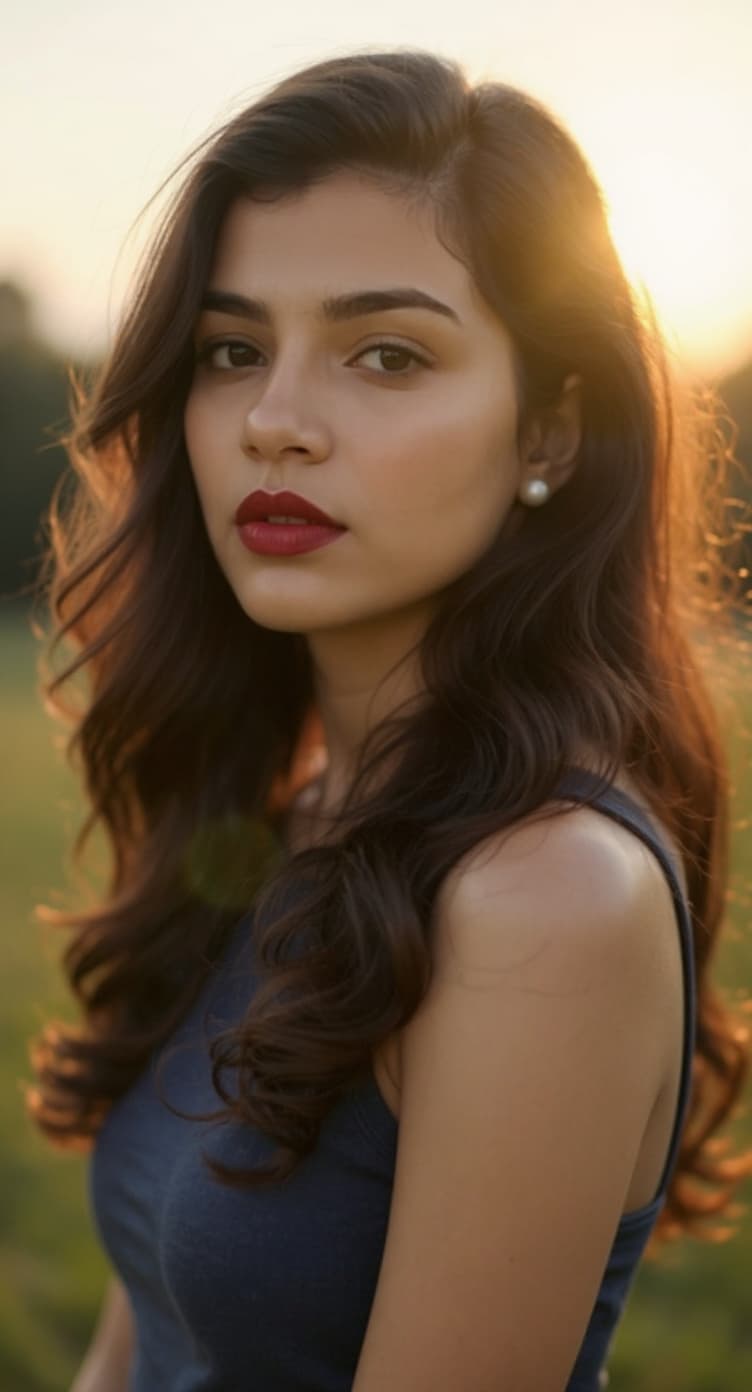 AI generated: "A high-resolution head-and-shoulders profile portrait captured by a Sony A1 showcases a lithe super...