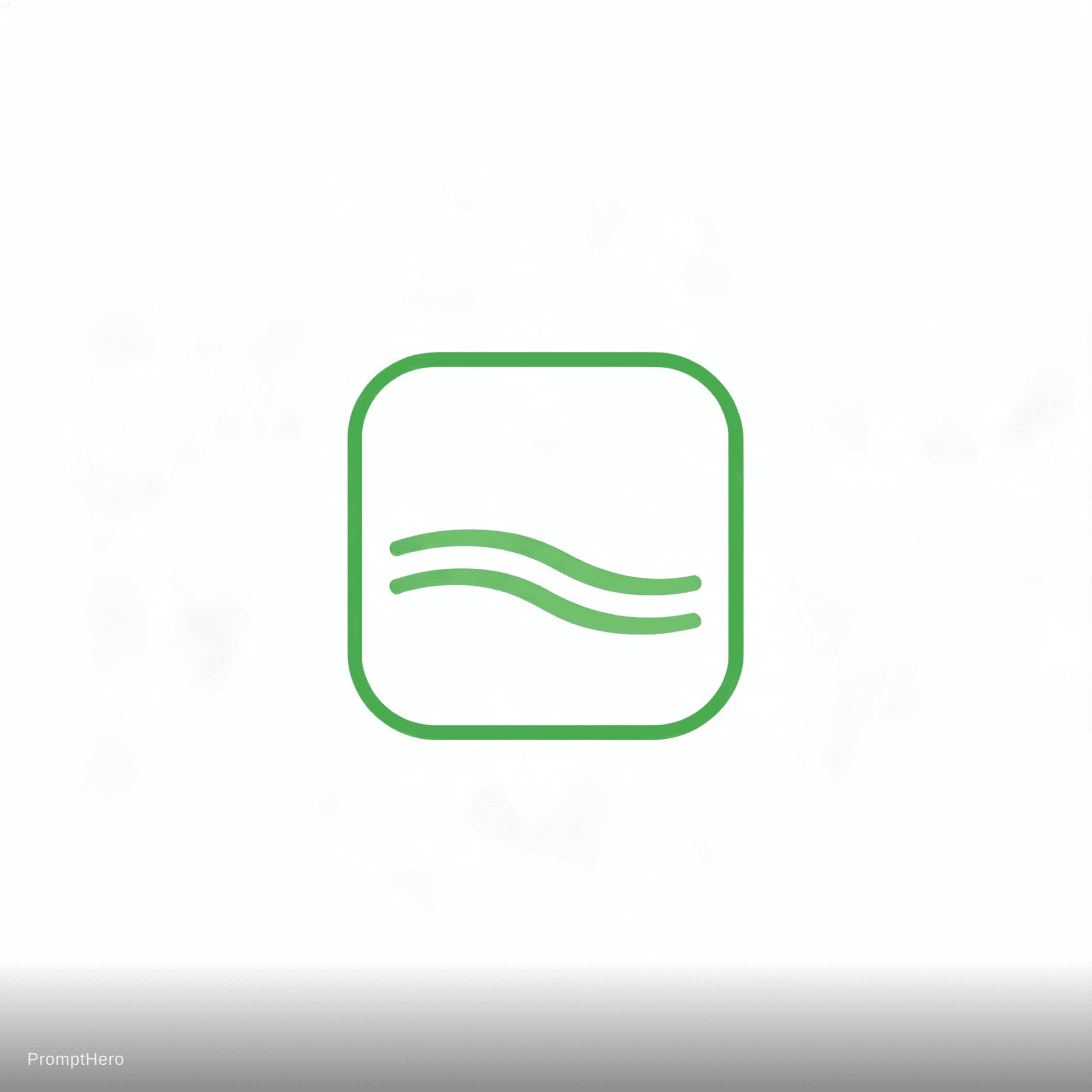 AI generated: 2D logo for Current account. Use green and White colors
