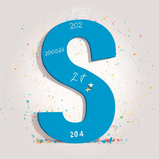 AI generated: image of the number 2024 in a creative way in the form of a new year