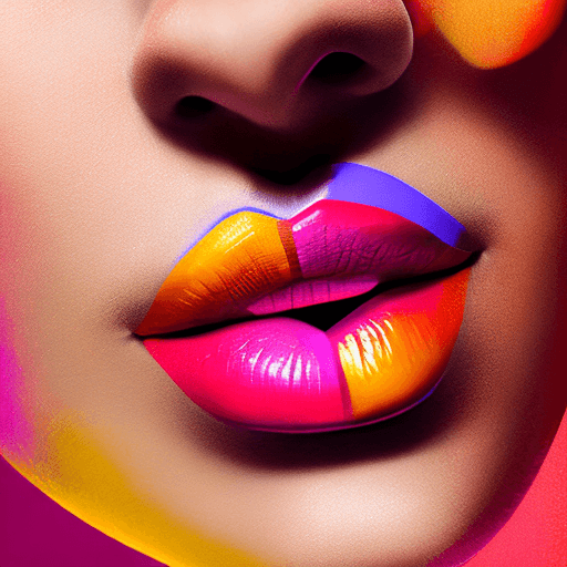AI generated: woman, portrait, vivid color, plump lips, (3d:1.15), octane,
