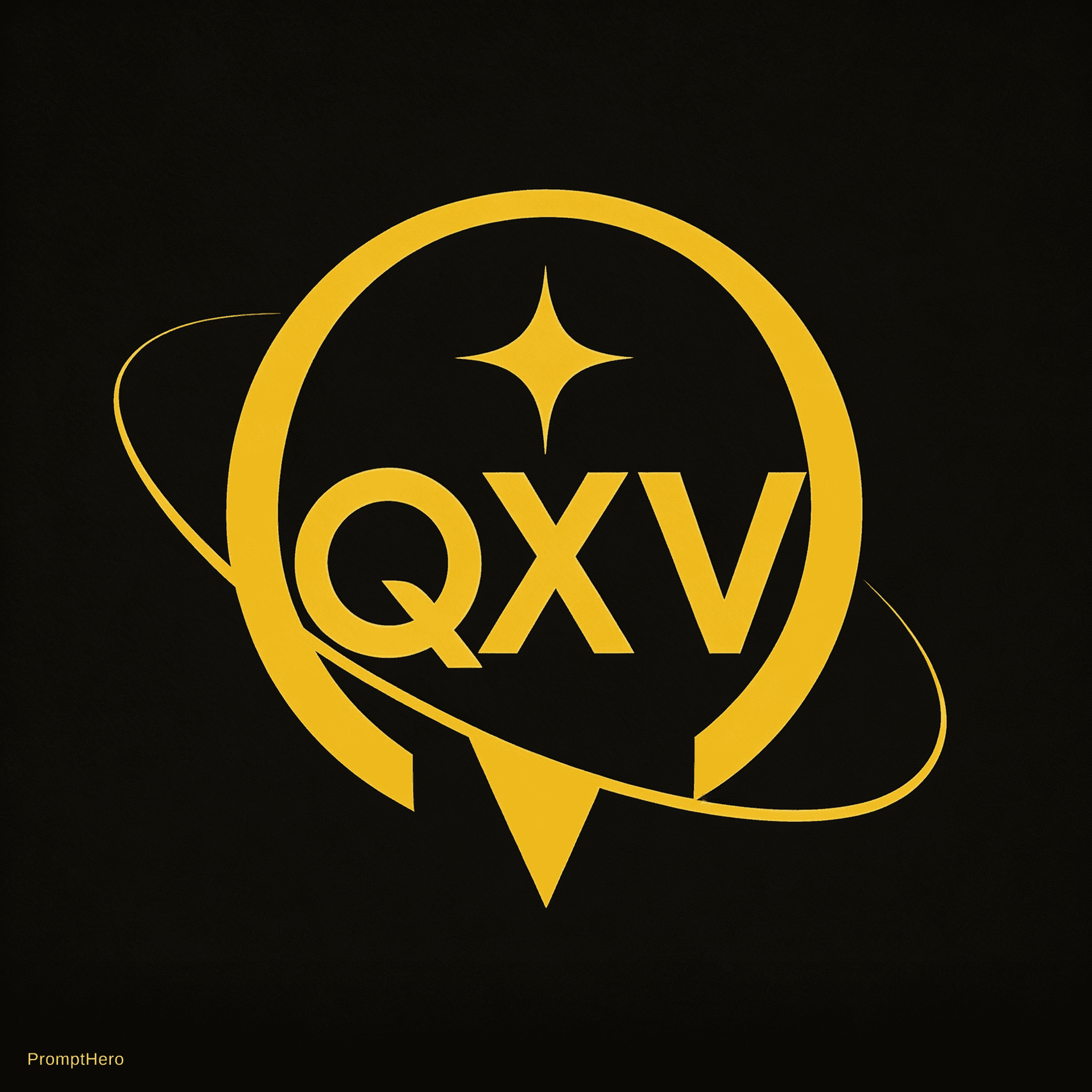 AI generated: Create a flat version (no glow, no lighting effects) of this Reference image Logo.