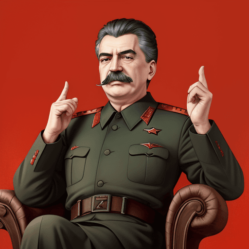 AI generated: Stalin in Greece monologues, 4k , ultra HD 