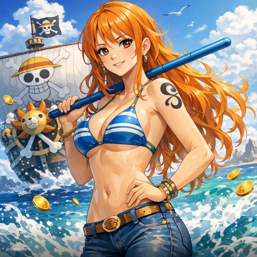 AI generated: nami \(one piece\)