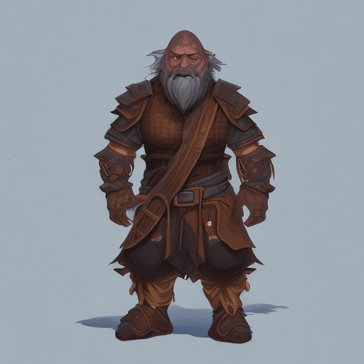 AI generated: dungeons and dragons style dwarf, whole body, detailed face, fantasy bard, hiding in alley, rpg, sym...