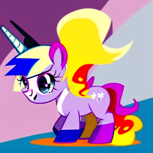 AI generated: my little pony characters do arson