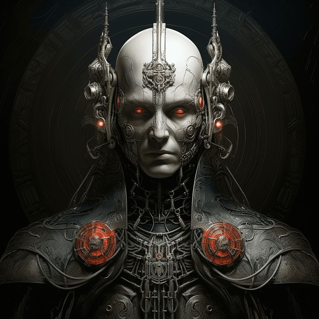 AI generated: futurism, portrait of a surreal bizarro alien creature, by Tom Bagshaw Agostino Arrivabene, extremel...