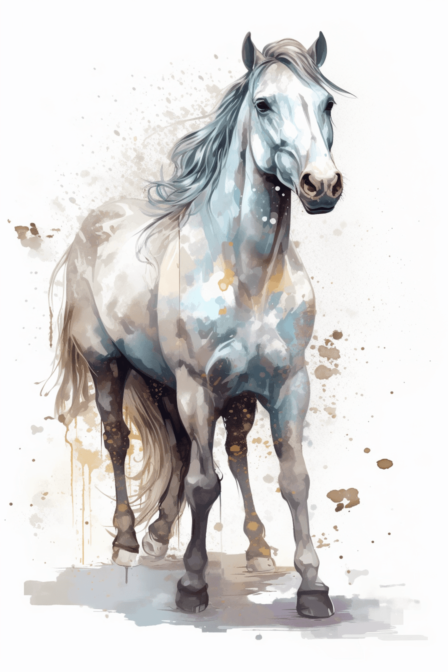 AI generated: a majestic, large mammal dressed in elegant white clothing, sophisticated sticker, intricate line ar...