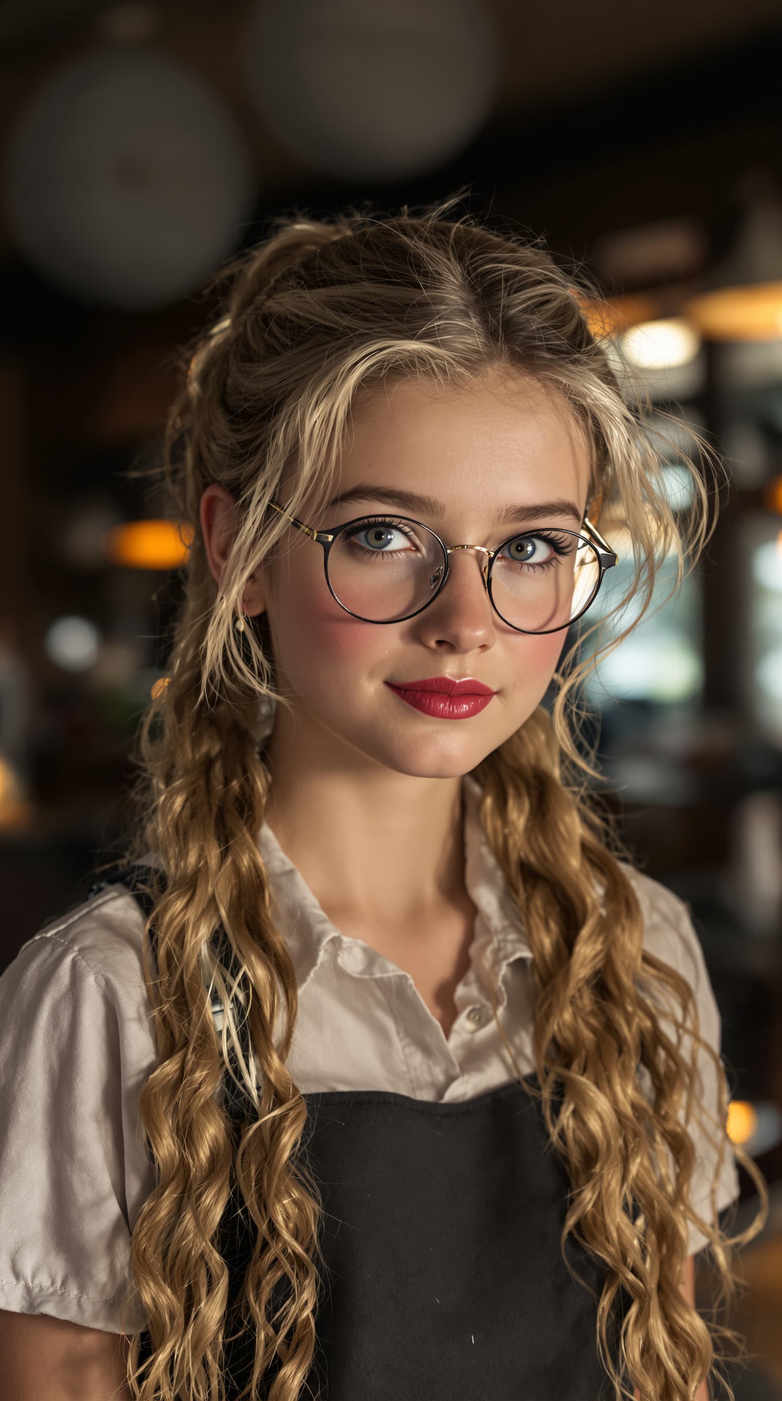AI generated: A professional photograph captures one of the most beautiful fifth-grade girl in the world during th...