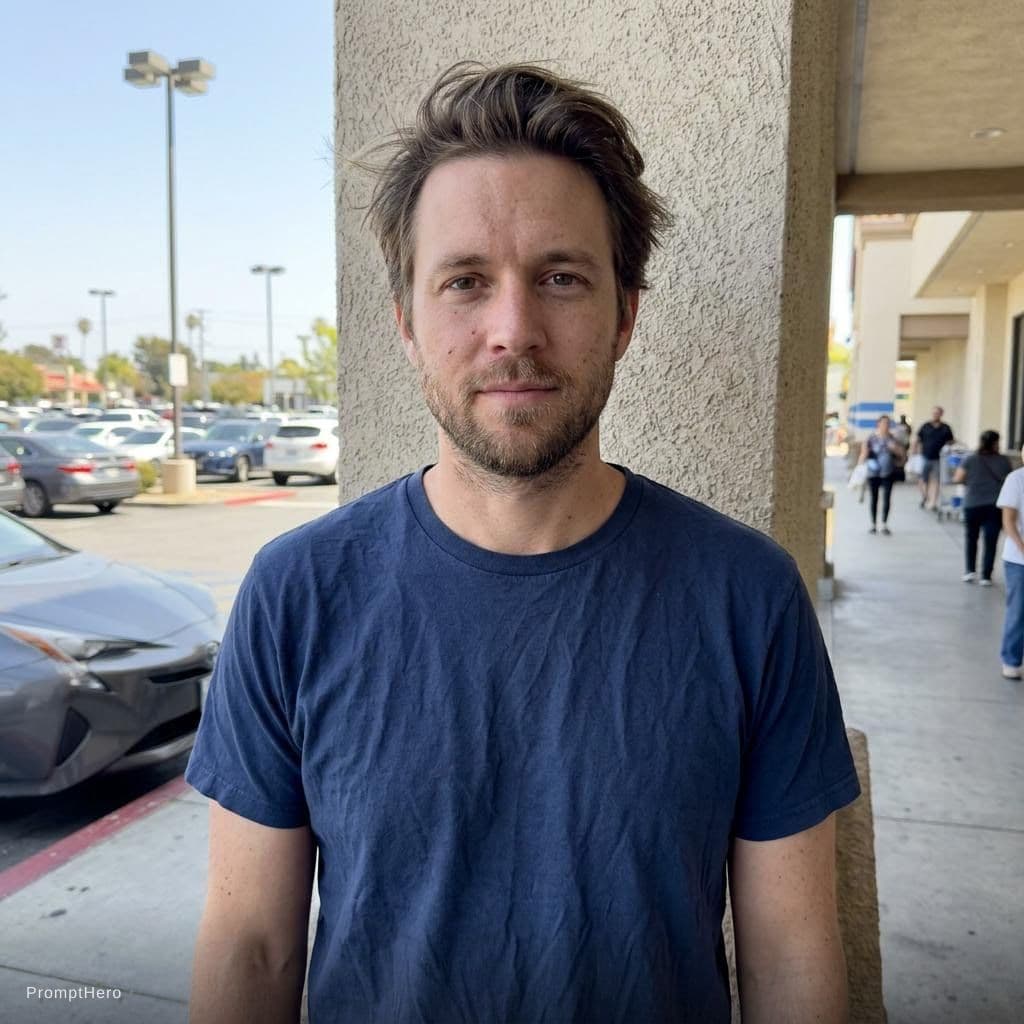 AI generated: **Mandatory 4:6 Vertical Format.** Vertical smartphone-style photograph. Medium shot from the waist/...