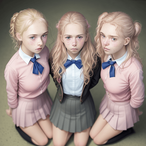 AI generated: photorealist 3 real girls, little tits, nude, czech girls, detail face and eyes, perfect detail face...