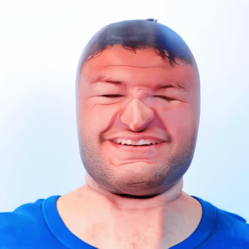 AI generated: RAW photo,a guy wearing t-shirt, in st0ck1ngh34d, <lora:st0ck1ngh34d-000047:1.3>, headshot, simple b...