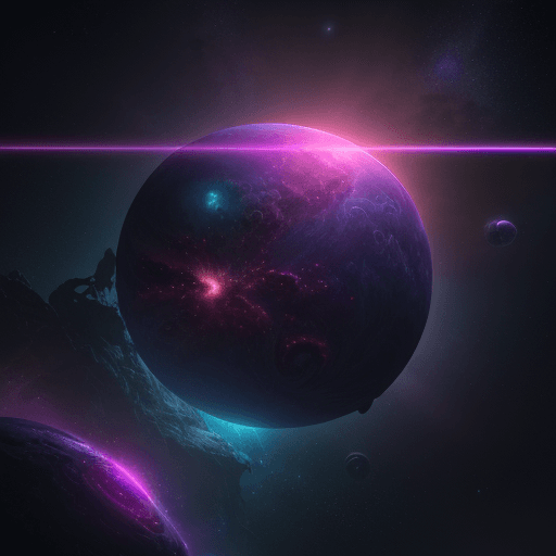 AI generated: nebula, 3D planets, unreal engine, 3D, 8k, ultra high quality, leaves, spotlight, interplanetary ray...