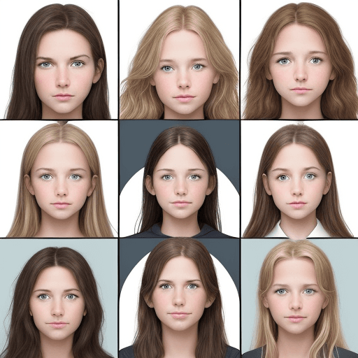 AI generated: Create a photo of a family of five with a father, mother and 3 daughters.  He's 45 with dark hair of...