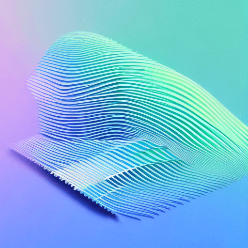 AI generated: clean gradient knolling 3D illustration design for professional saas software office automation, col...