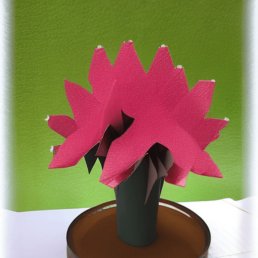AI generated: cherry blossom bouquet, origami