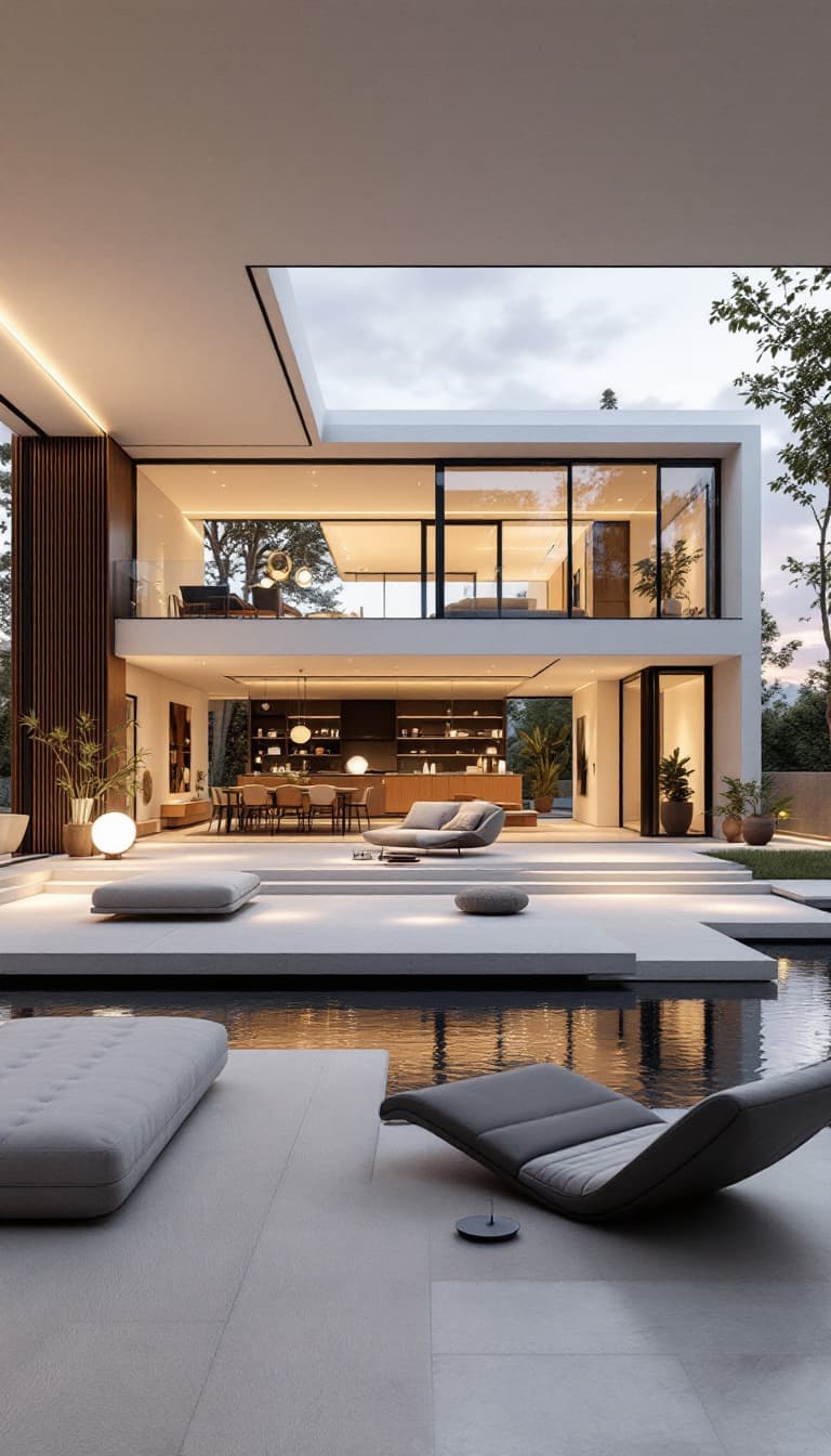 AI generated: DREAM-HOUSE: A breath-taking, modern dream house that embodies the spirit of freedom and experimenta...