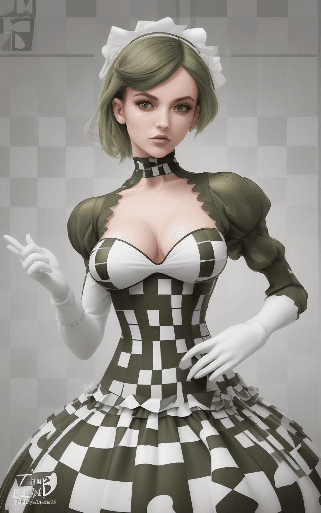 AI generated: olive and white checkered background,(best quality, 4k, 8k, highres, masterpiece:1.2),ultra-detailed...