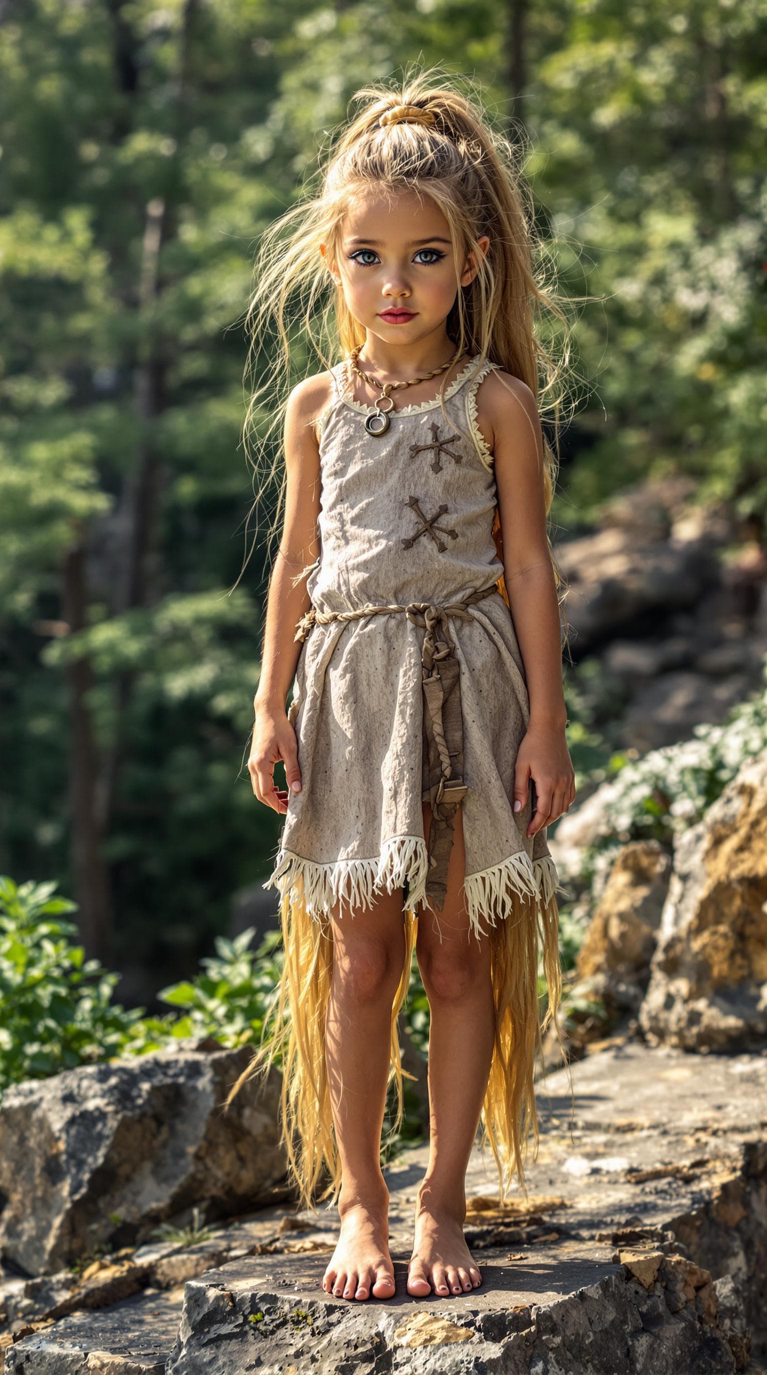 AI generated: a professional photo of a exceptionally beautiful girl in the world, (seven year old), (age 7), (fut...