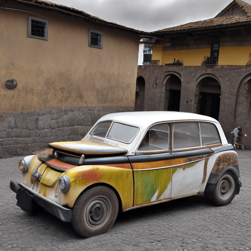 AI generated: Iroman Car in Quito