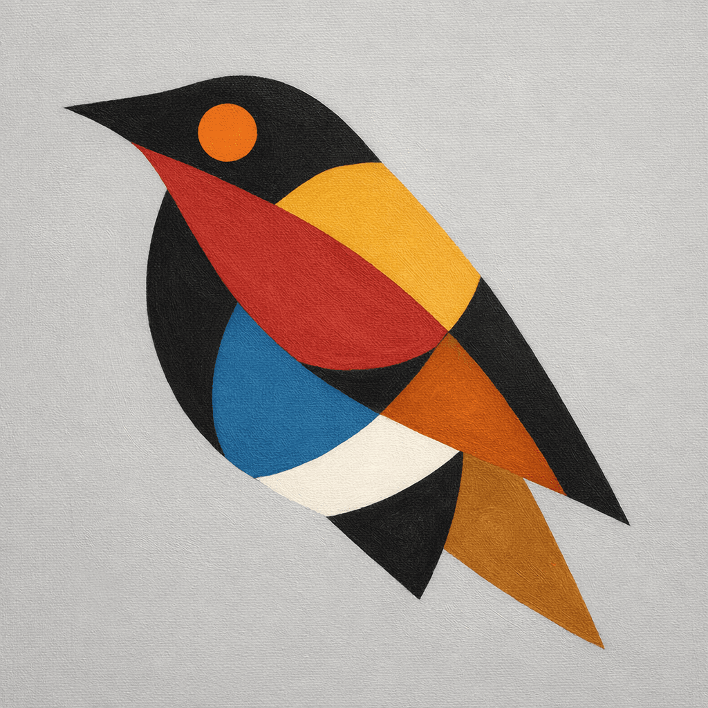 AI generated: Create an abstract artwork that looks like something a human would make. The artwork itself should b...