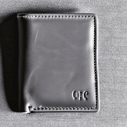 AI generated: An opened leather wallet with no cash or credit cards inside. Style: grey scale