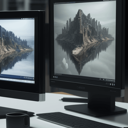 AI generated: close-up photograph of a computer with on screen an automated task analyzing and sorting informatic ...