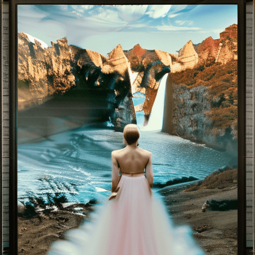 AI generated: Prepare to be whisked away into a realm of surreal beauty and cinematic splendour with this breathta...