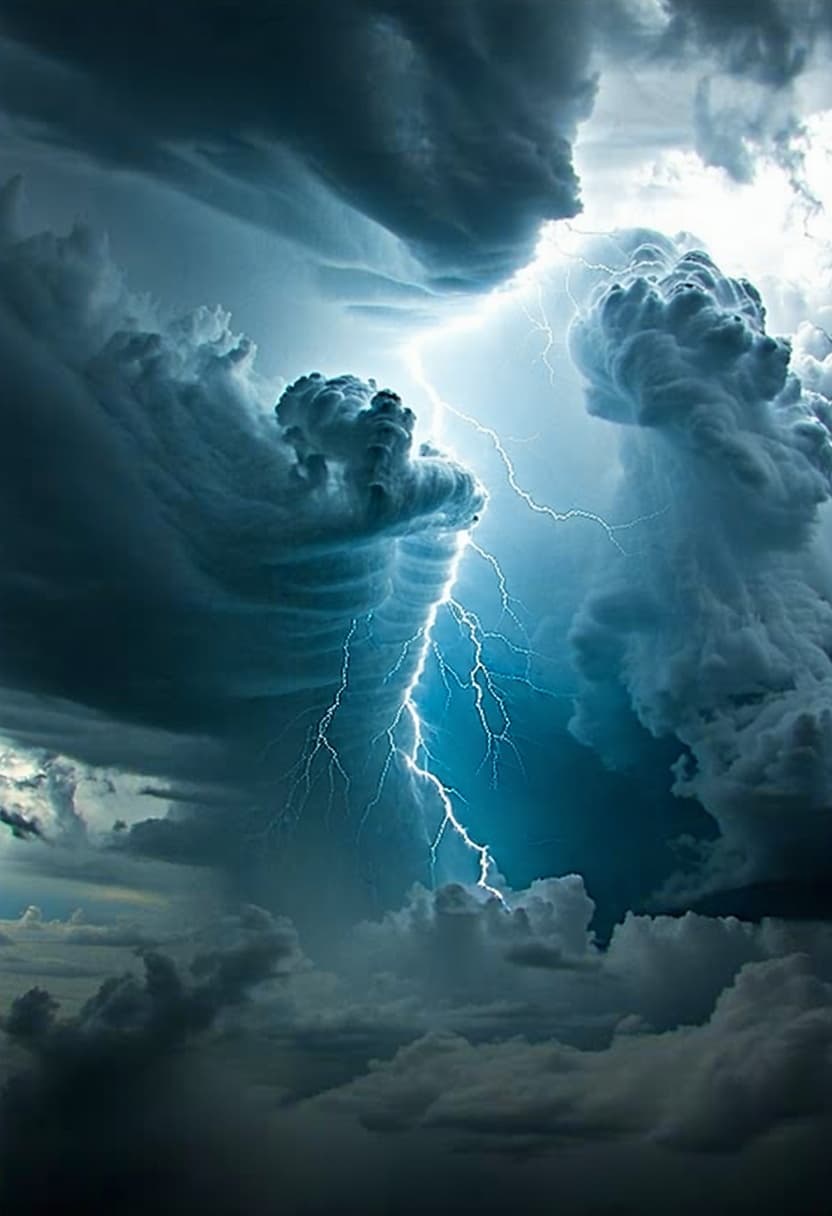 AI generated: Mythical Creatures In The Storm Clouds --ar 2:3 --style raw --profile xraq6d7 --stylize 600 --v 6.1