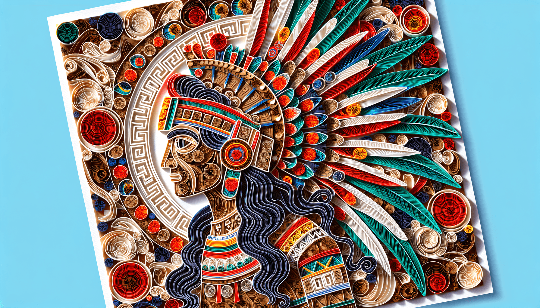 AI generated: paper quilling