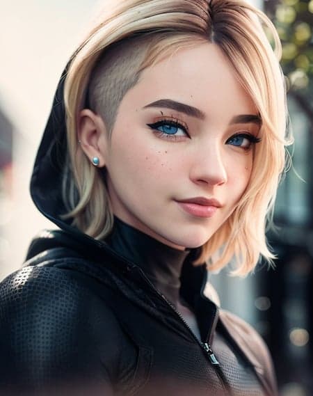 Gwen Stacy (sidecut / Spiderverse hairstyle)