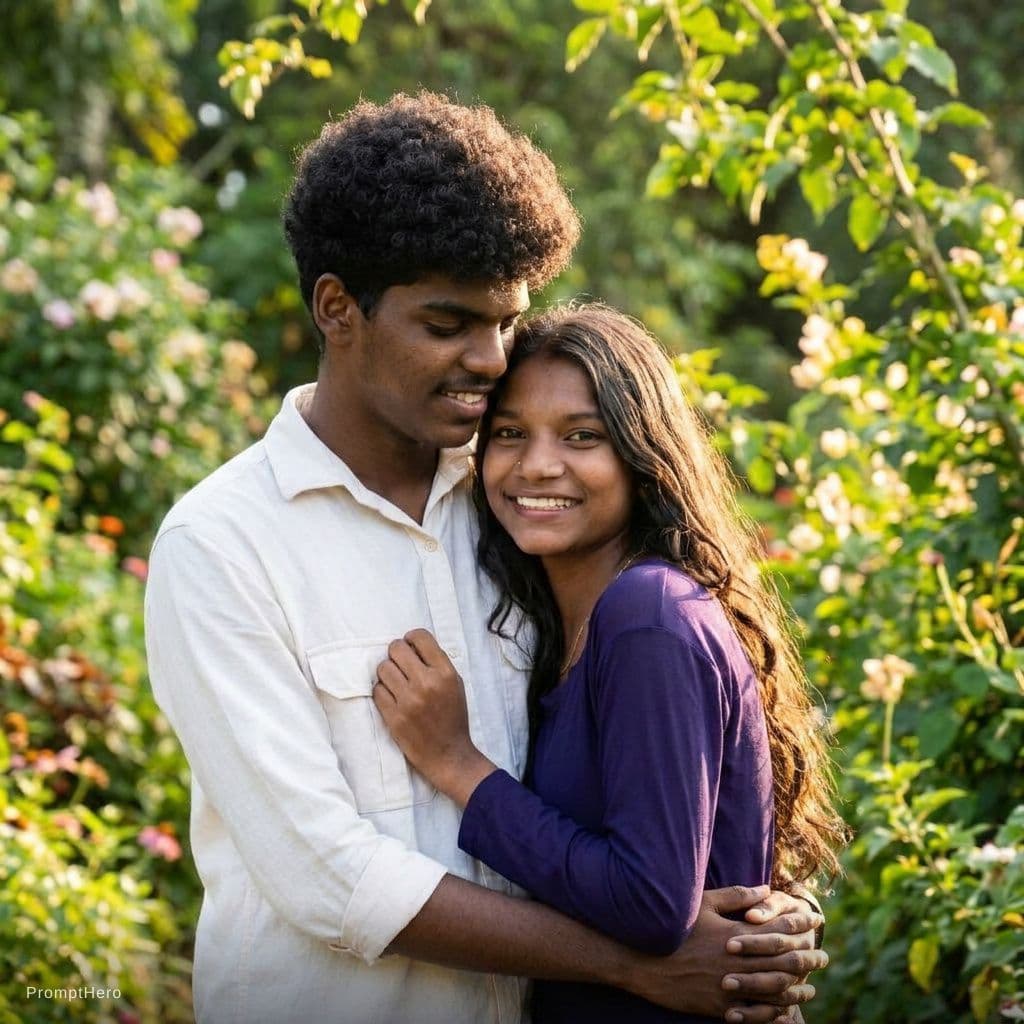 AI generated: a couple in love

