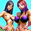 AI generated: 2girls, woman showing off her (penis) to her friend, suggestive posture, (vascular veins:1.1), frenu...