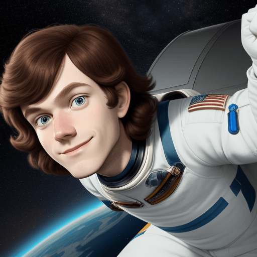 AI generated: Javier Milei as an astronaut as a Disney Cartoon. 