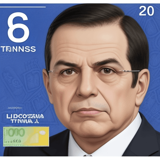 AI generated: Billete de 20.000 pesos con la cara del ex ministro de economía Sergio Tomas Massa