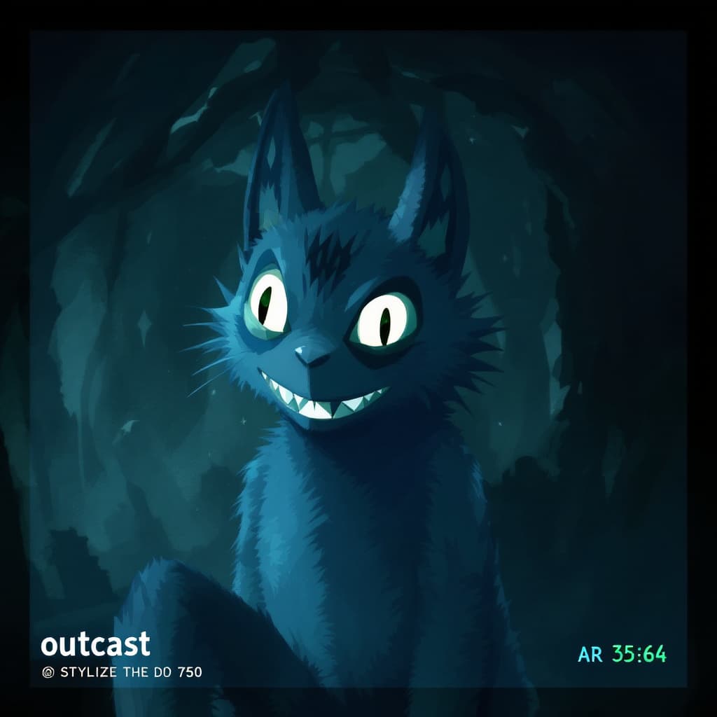 AI generated: outcast --ar 35:64 --stylize 750